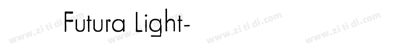 英文字体Futura Light字体转换